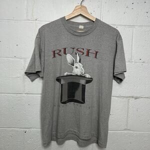 Vintage 1990 Rush Band Presto Tour T-Shirt “Grey”